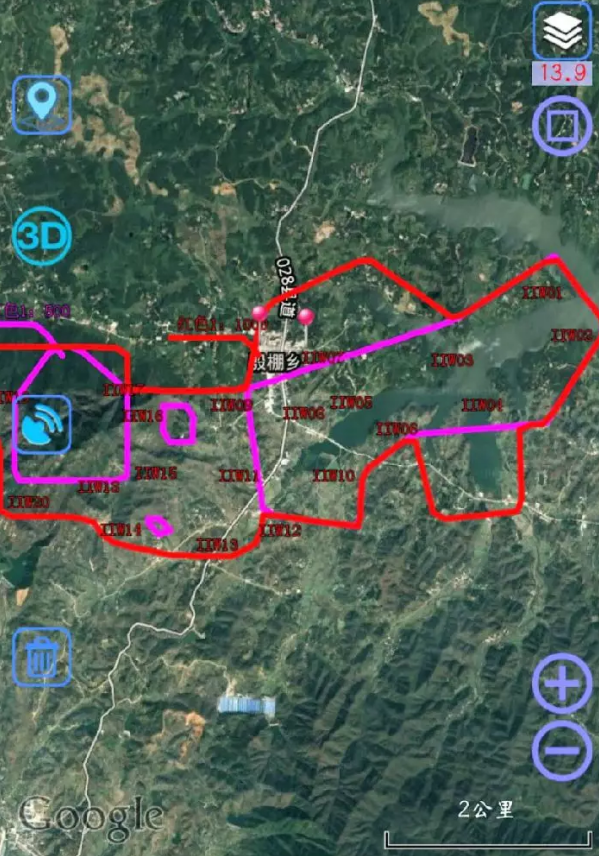 信陽1:500農村地形測繪無人機載